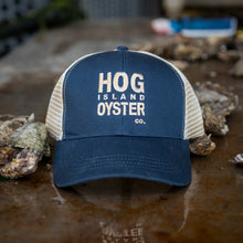 Load image into Gallery viewer, Navy Blue Hog Island Trucker Hat